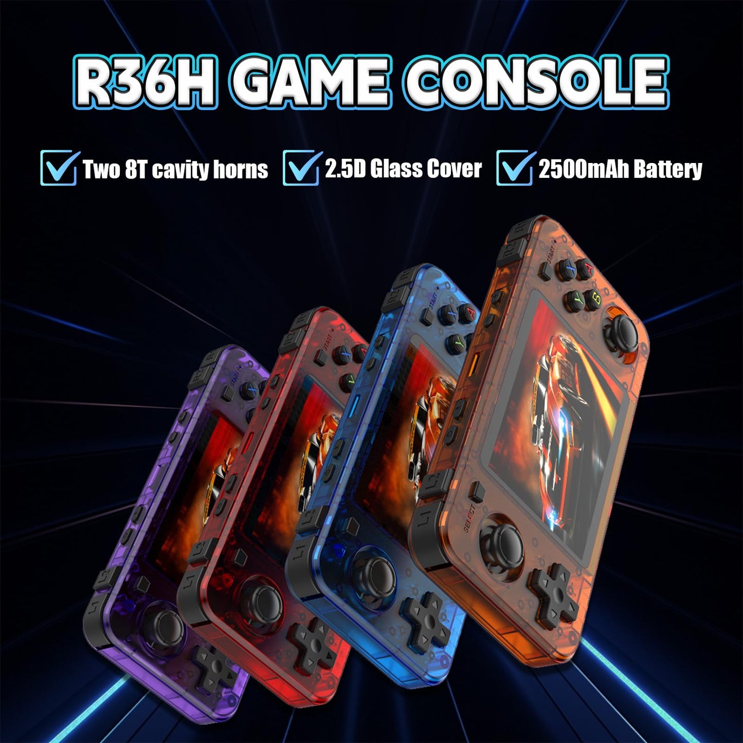 R36H Handheld Game Console 64G