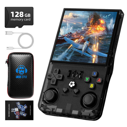 R36MAX Retro Handheld Game Console with 128G sd Card