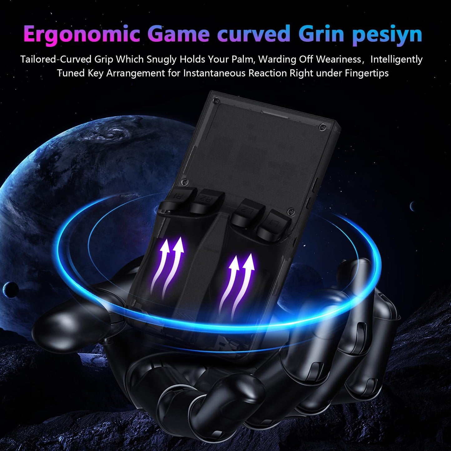 R36MAX Retro Handheld with 64G sd Card